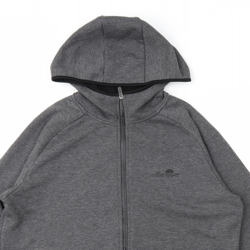 ellesse Mens Grey   Full Zip Hoodie Size S