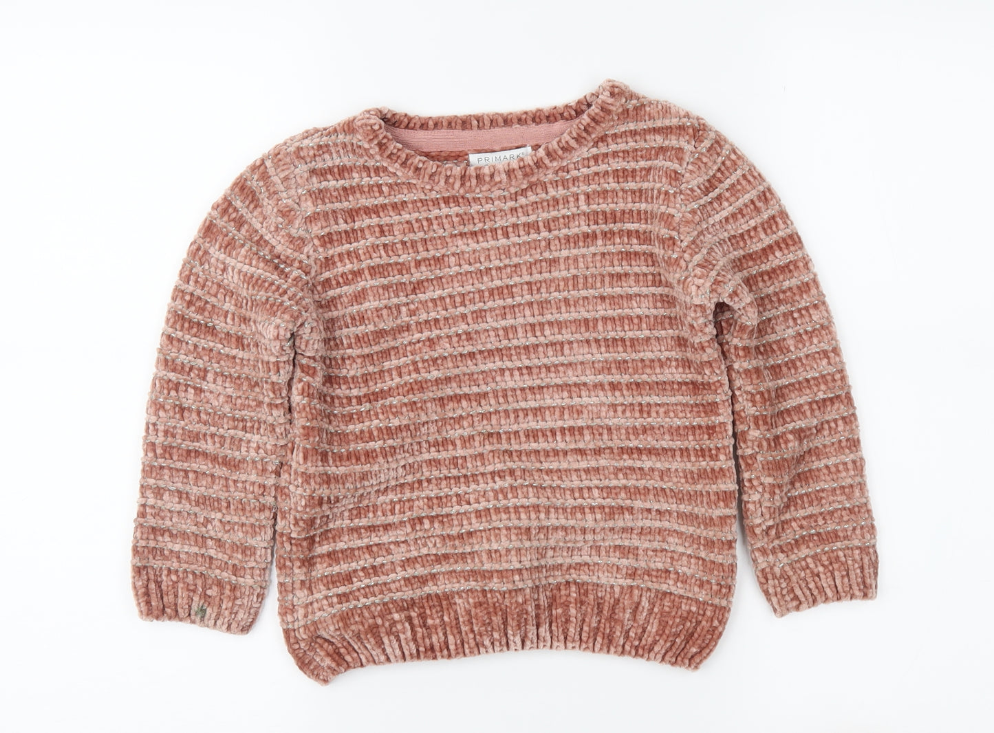 Primark Girls Pink   Pullover Jumper Size 5-6 Years