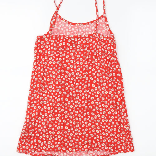 Primark Girls Red Floral  Camisole Tank Size 6-7 Years