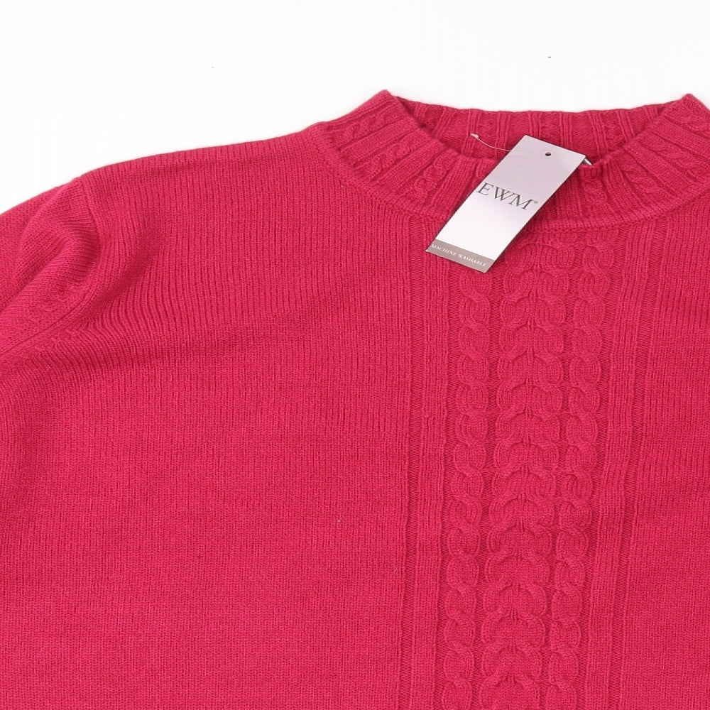 EWM Womens Pink   Pullover Jumper Size XL