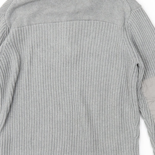 French Connection Mens Grey   Henley Jumper Size XL