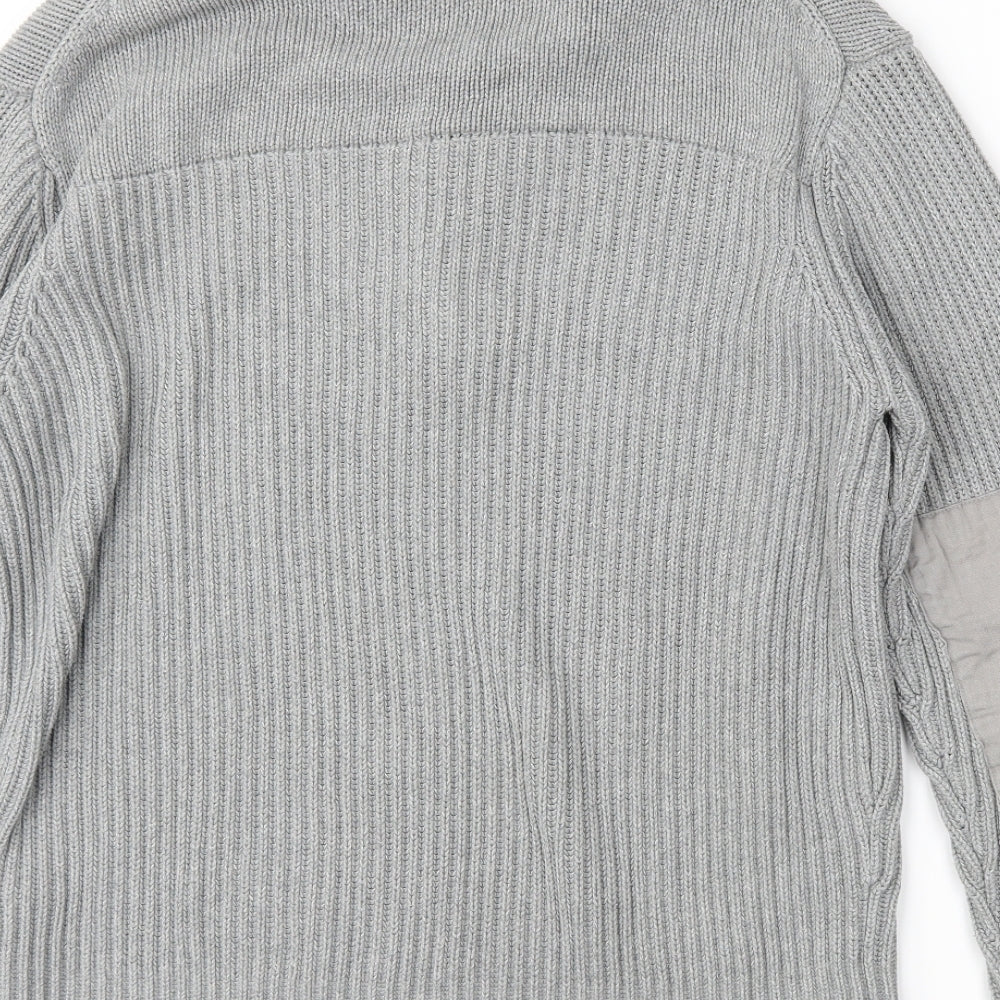 French Connection Mens Grey   Henley Jumper Size XL