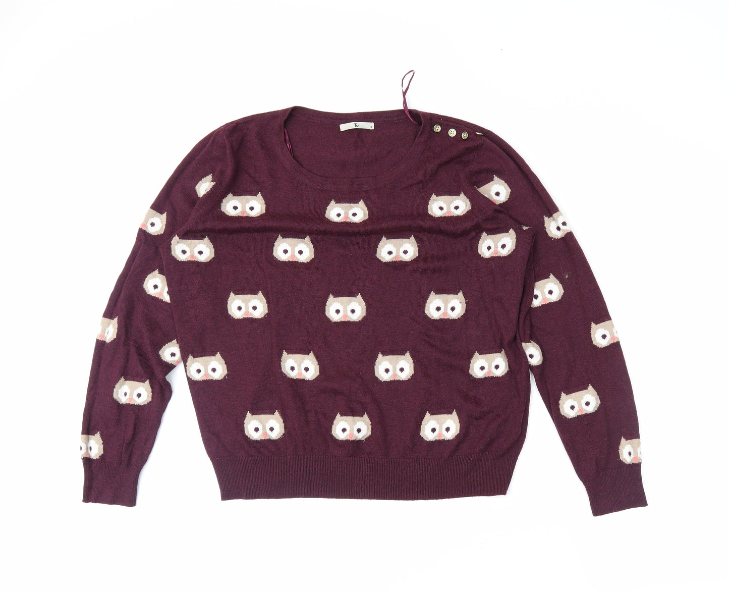 TU Womens Purple   Pullover Jumper Size 18