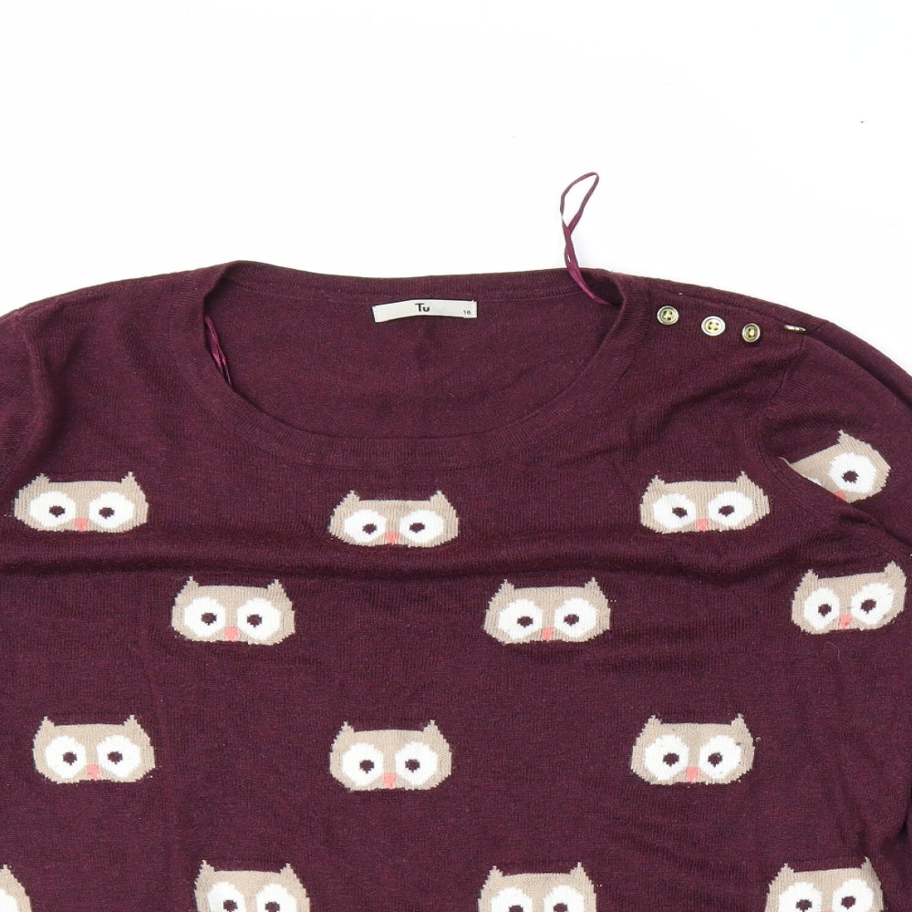 TU Womens Purple   Pullover Jumper Size 18