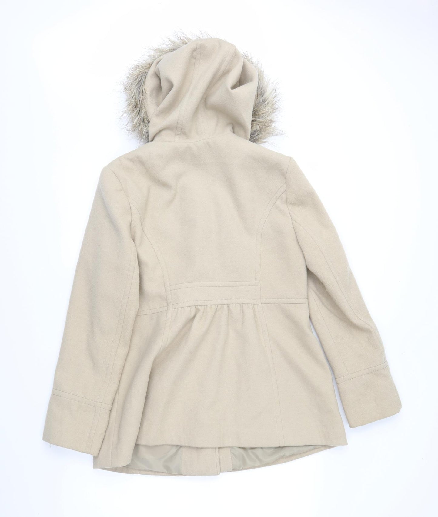 Atmosphere Womens Beige   Overcoat Coat Size 12