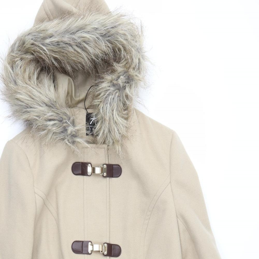 Atmosphere Womens Beige   Overcoat Coat Size 12