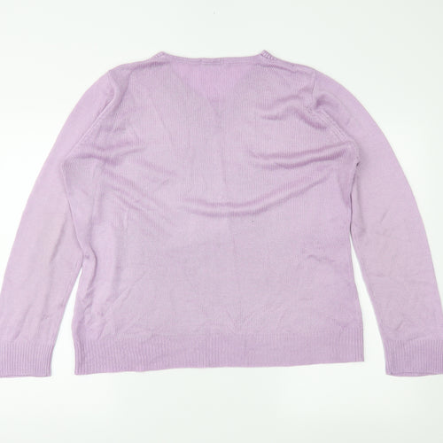 Damart Womens Purple   Pullover Jumper Size 14