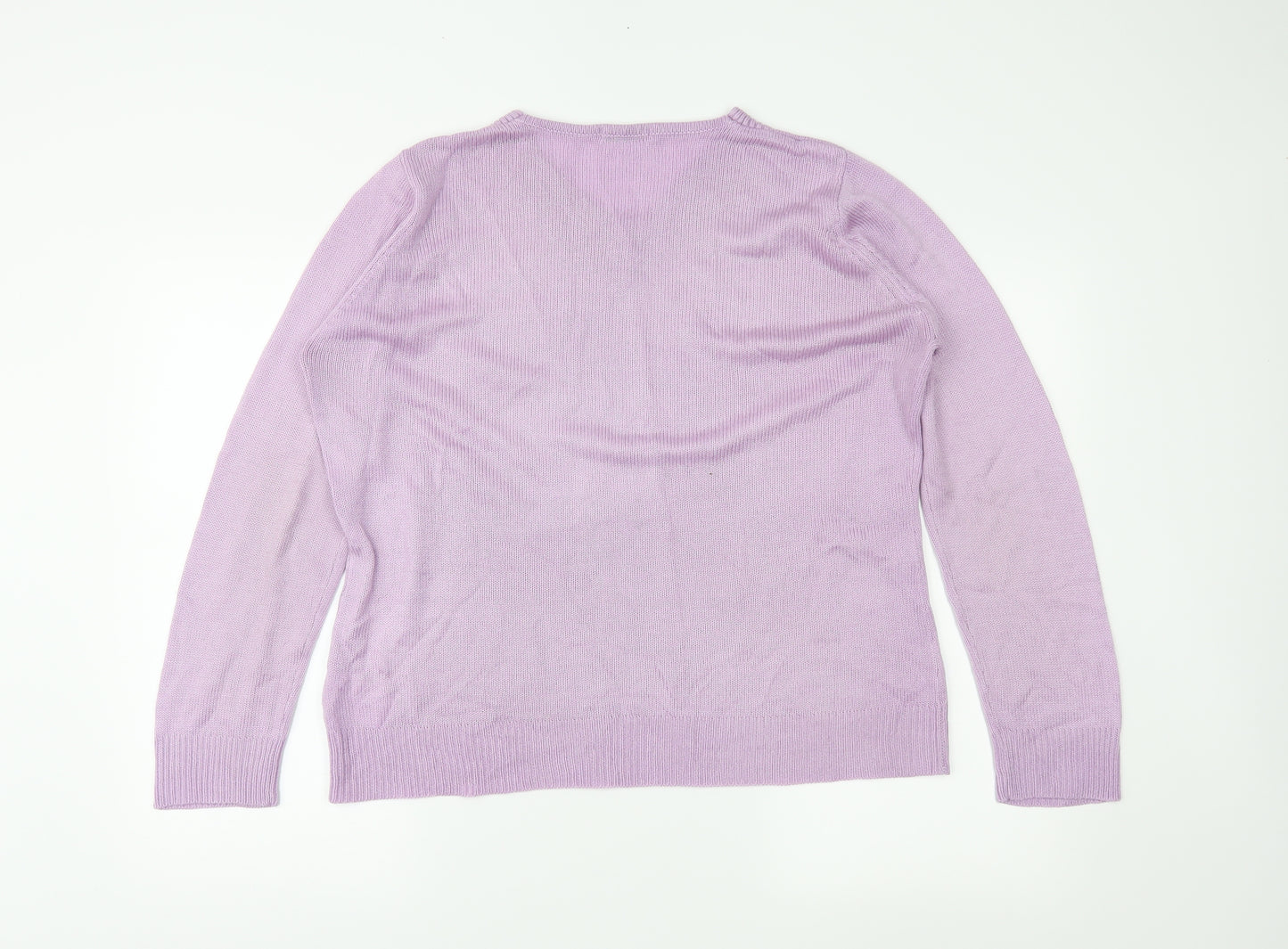 Damart Womens Purple   Pullover Jumper Size 14