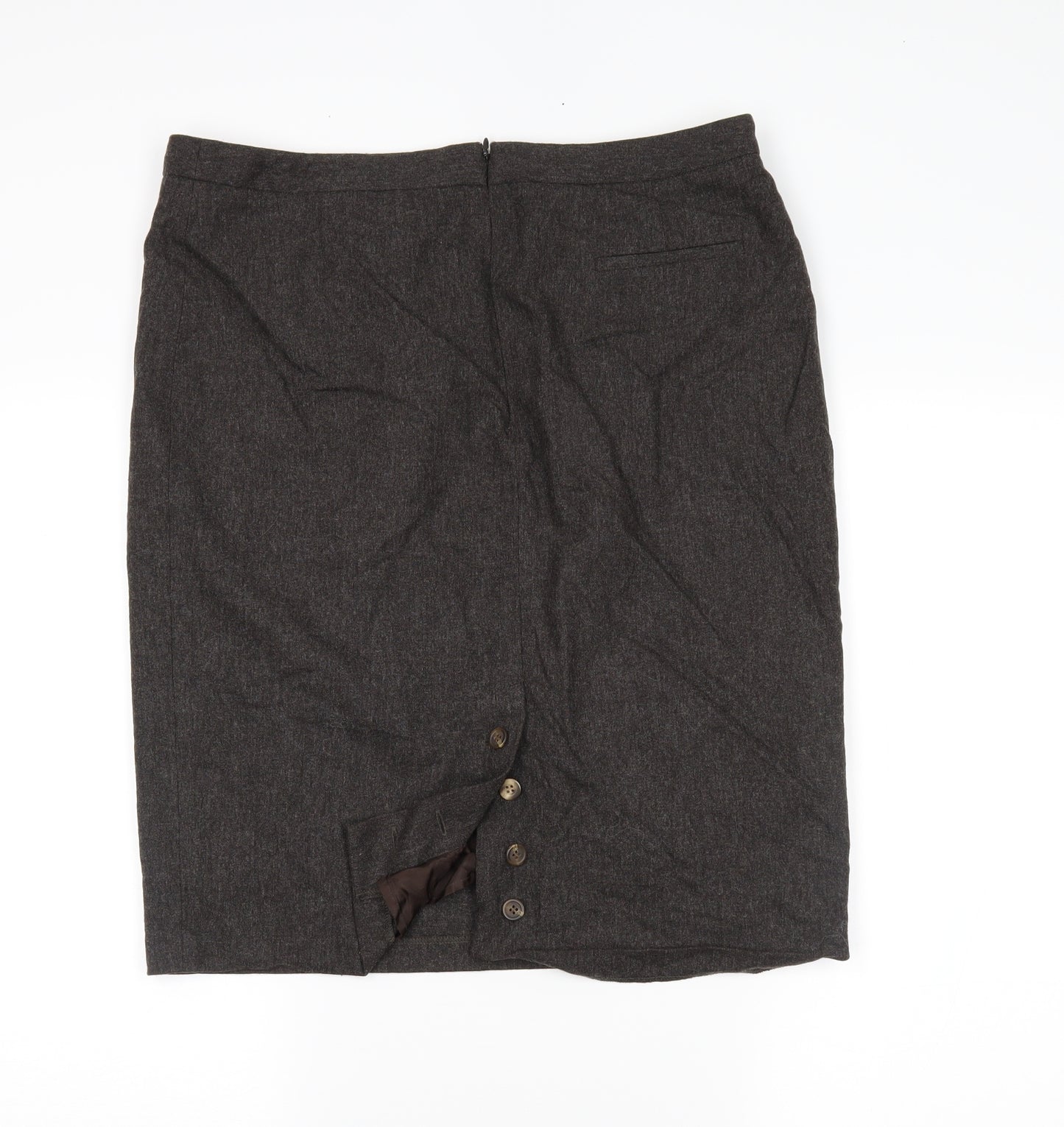 ken Womens Grey   Straight & Pencil Skirt Size 14