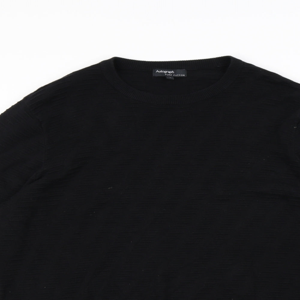 Autograph Mens Black   Pullover Jumper Size L
