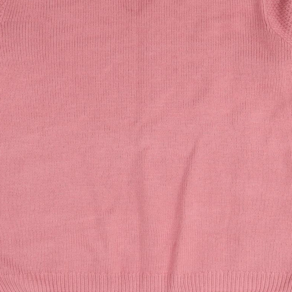 ISLE Womens Pink   Pullover Jumper Size L