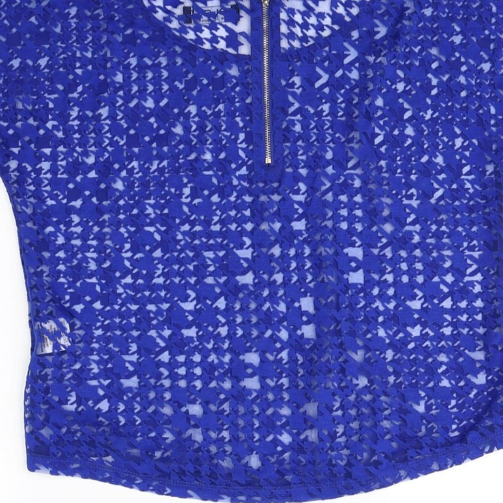 Select Womens Blue   Cropped T-Shirt Size 10