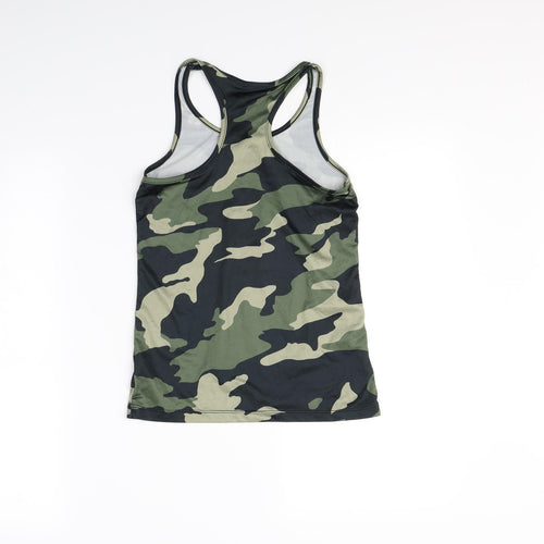 Active Girls Green Camouflage  Basic Tank Size 9 Years