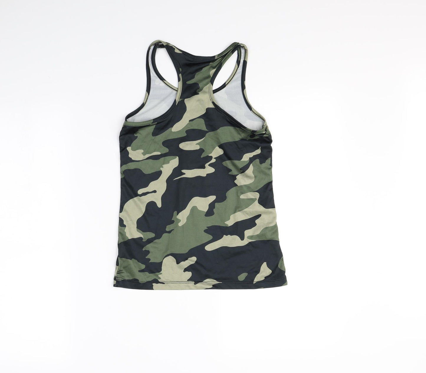 Active Girls Green Camouflage  Basic Tank Size 9 Years