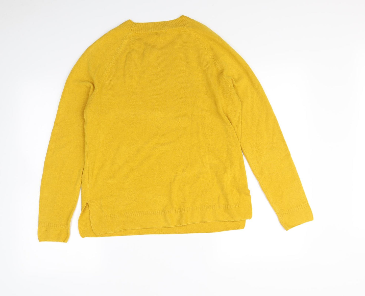 TU Womens Yellow   Pullover Sweatshirt Size 14