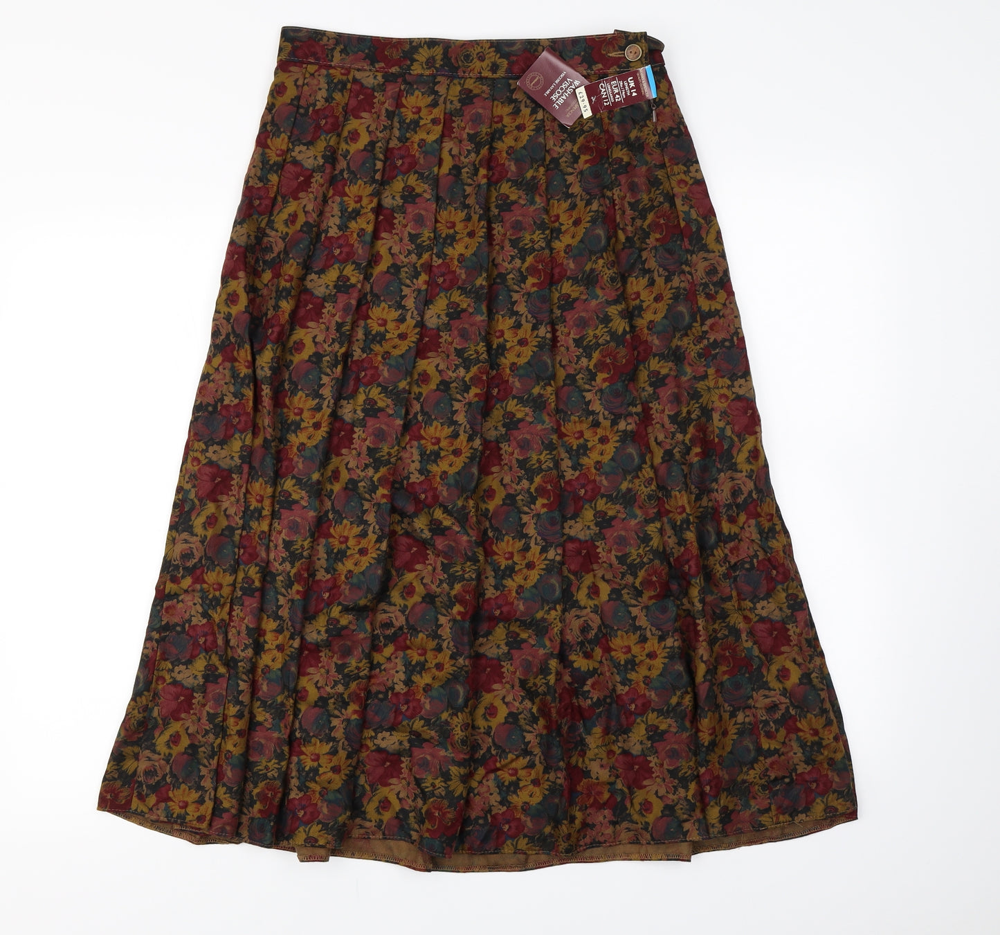 M&S Womens Multicoloured Floral  Maxi Skirt Size 14