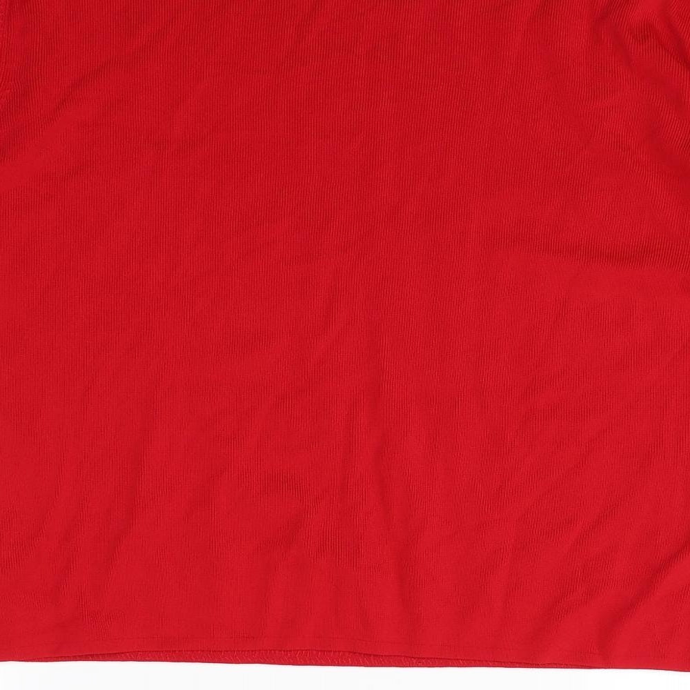 Paris Womens Red   Basic T-Shirt Size 18