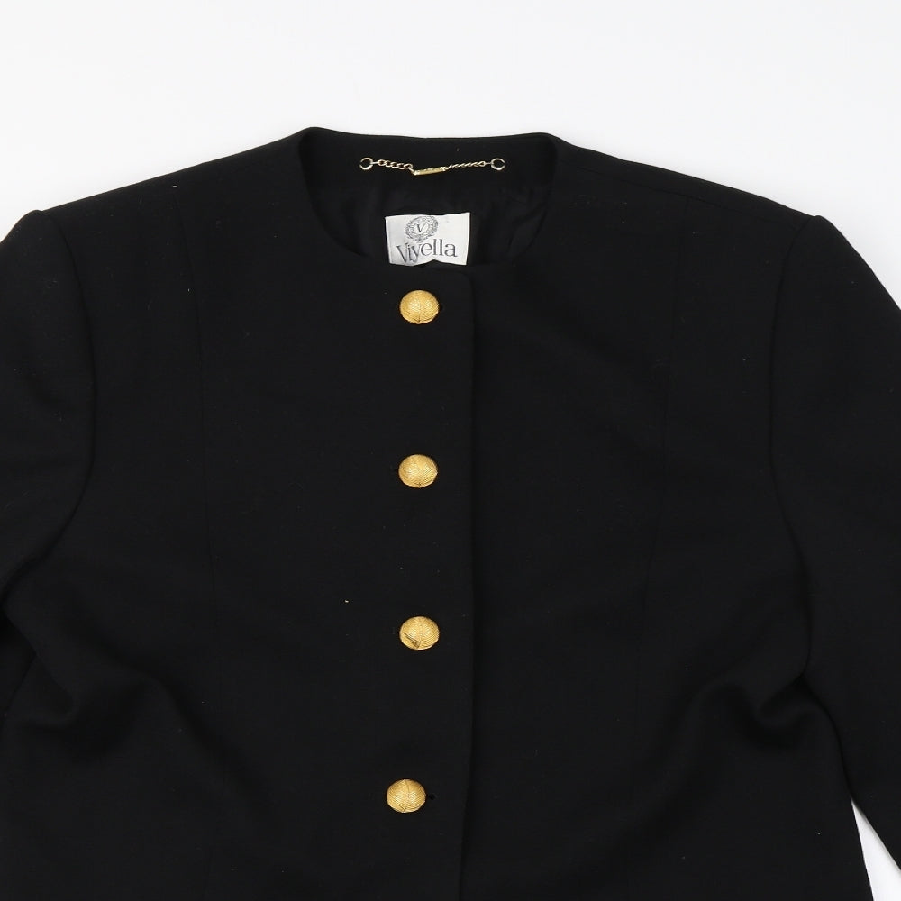 Viyella Womens Black   Jacket  Size 14
