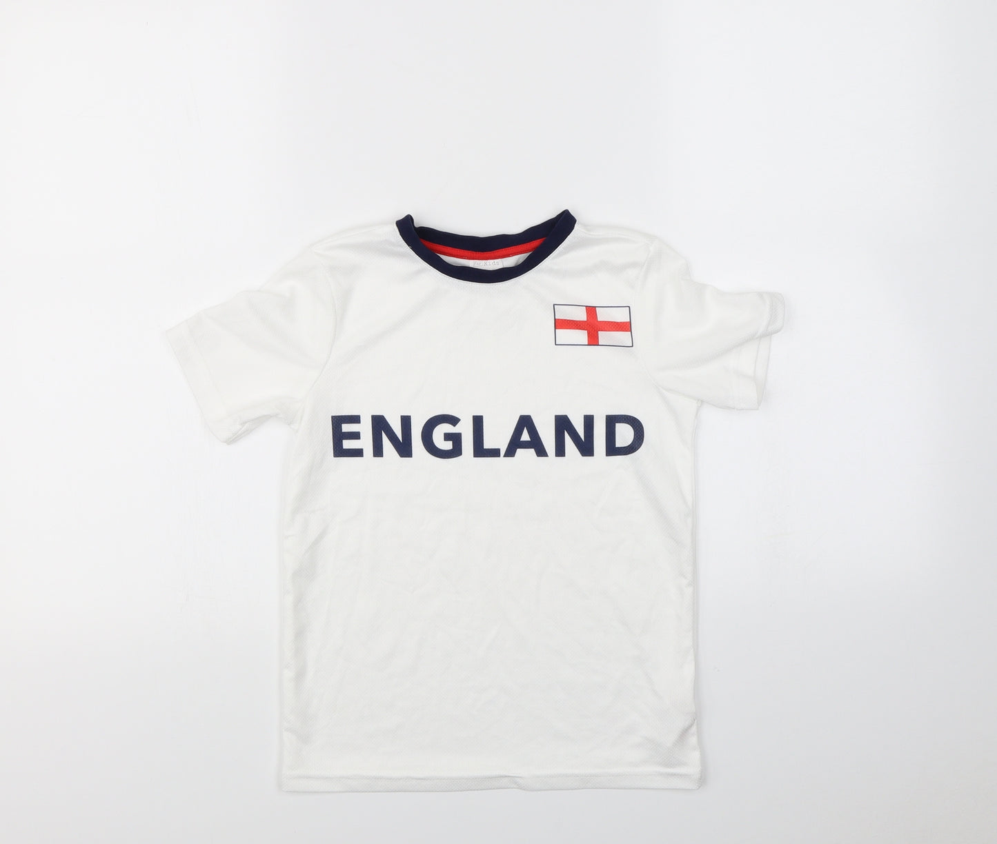 F&F Boys White   Basic T-Shirt Size 6 Years  - England