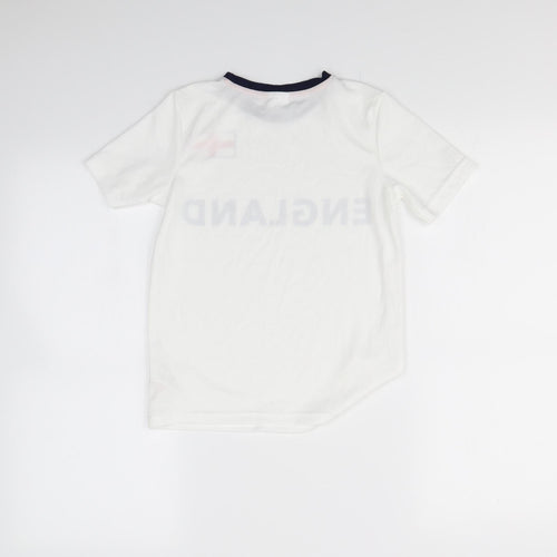 F&F Boys White   Basic T-Shirt Size 6 Years  - England