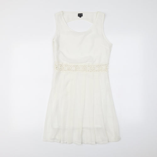 Jacob ellis Womens White   Fit & Flare  Size M