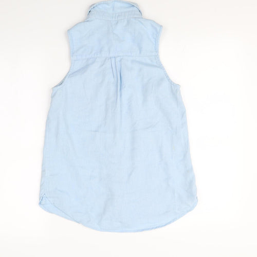 New Look Womens Blue   Basic Button-Up Size 10