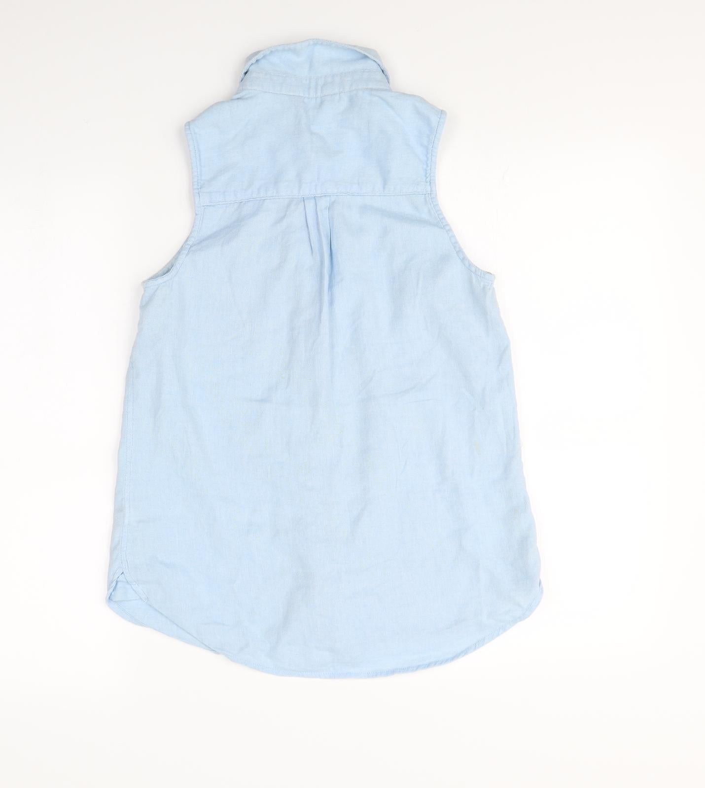 New Look Womens Blue   Basic Button-Up Size 10