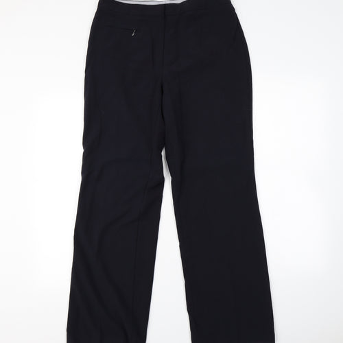 M&S Womens Blue   Dress Pants Trousers Size 12 L28 in
