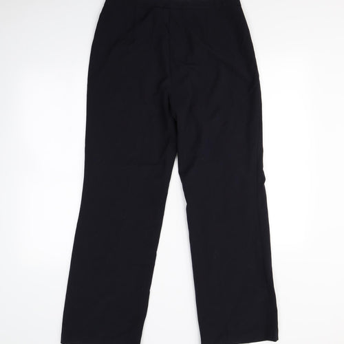 M&S Womens Blue   Dress Pants Trousers Size 12 L28 in
