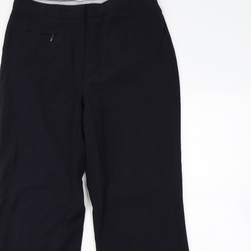 M&S Womens Blue   Dress Pants Trousers Size 12 L28 in