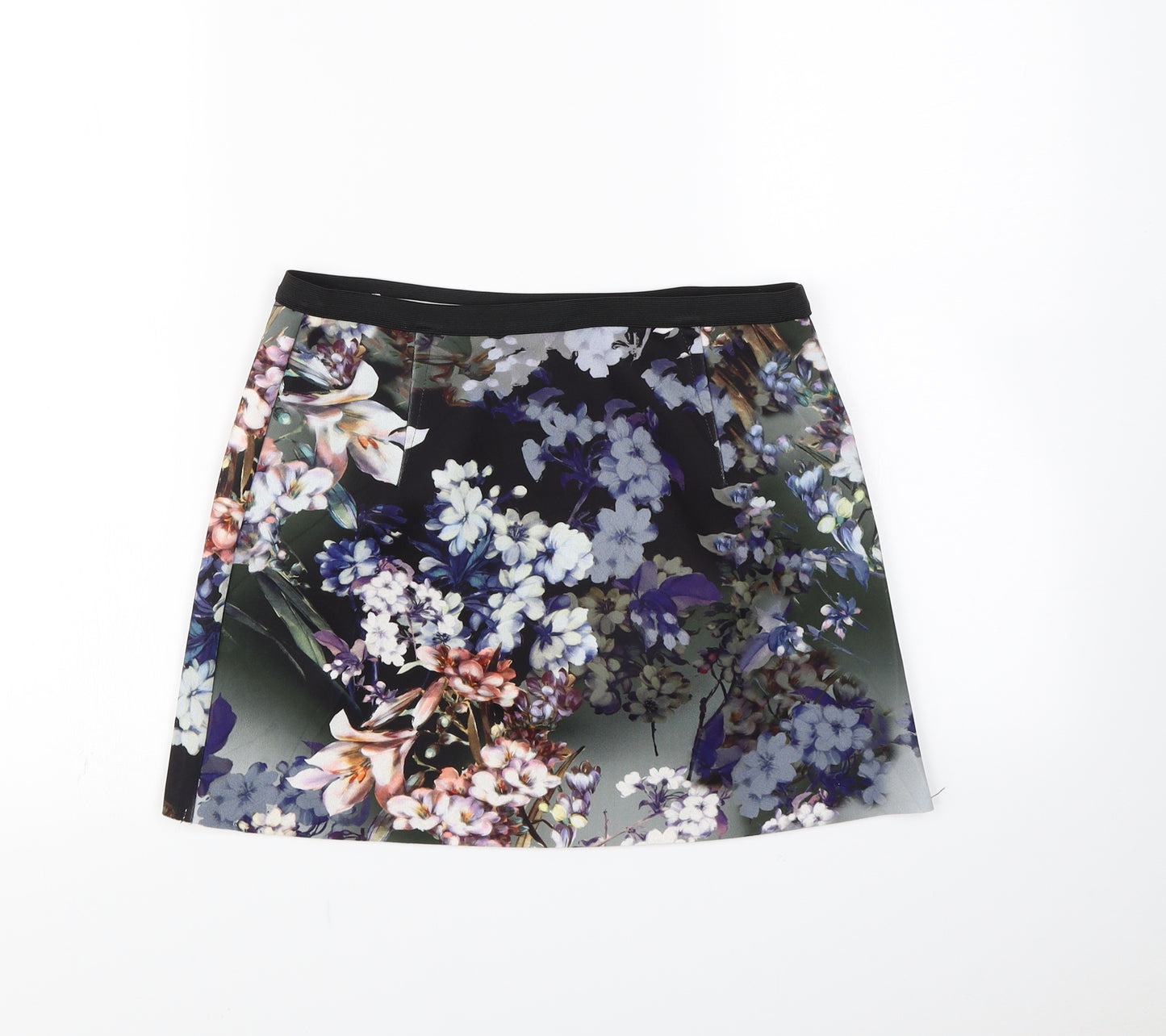 Topshop Womens Multicoloured Floral  Mini Skirt Size 10