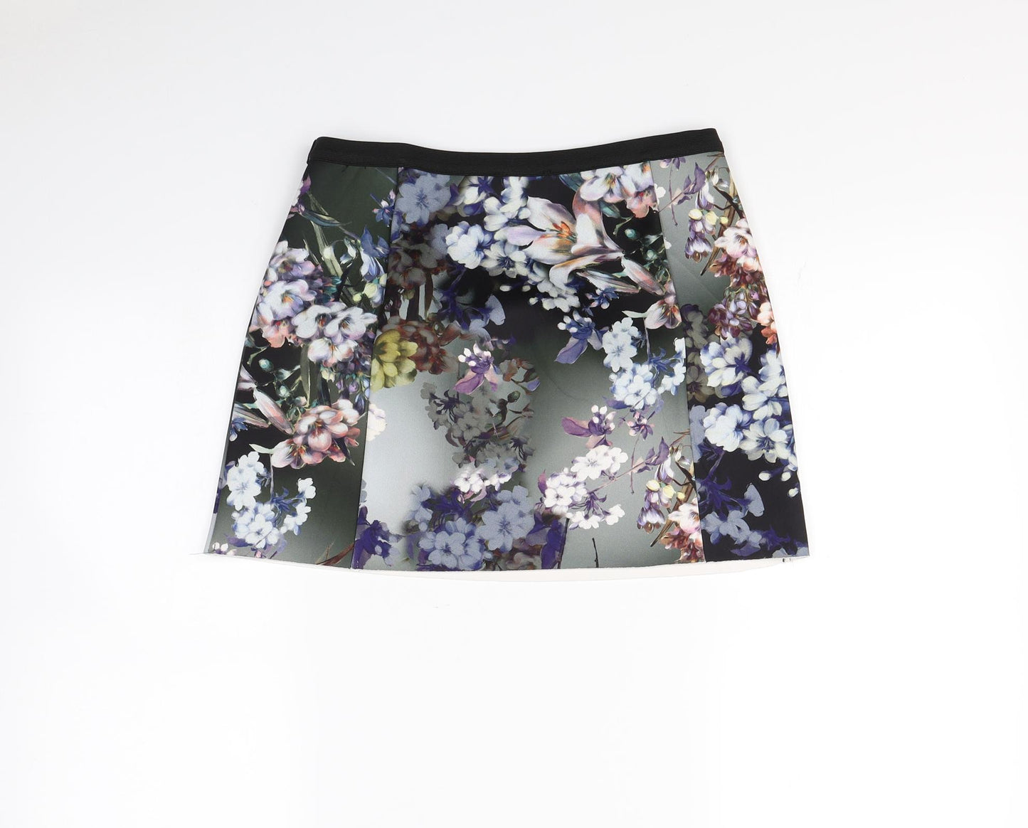 Topshop Womens Multicoloured Floral  Mini Skirt Size 10