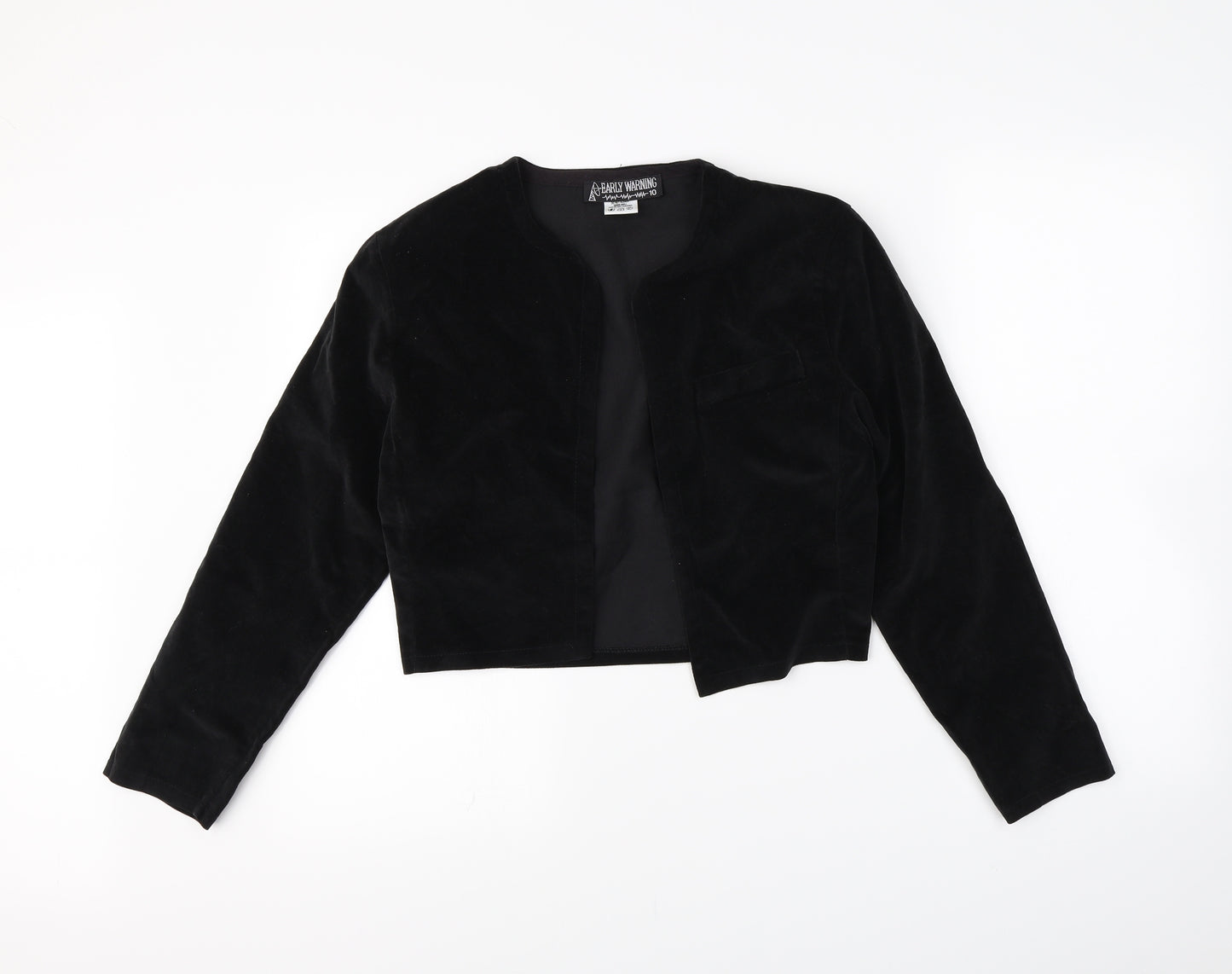 early warning Womens Black   Jacket  Size 10