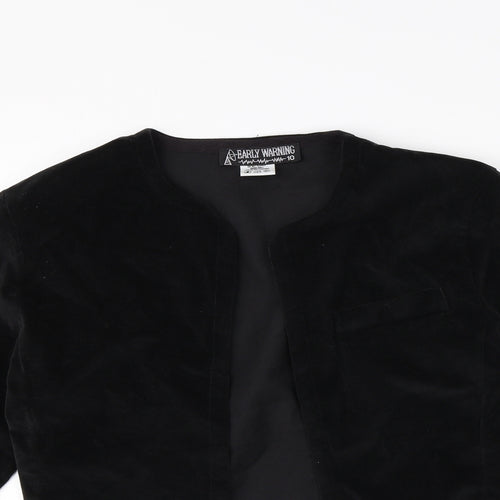early warning Womens Black   Jacket  Size 10
