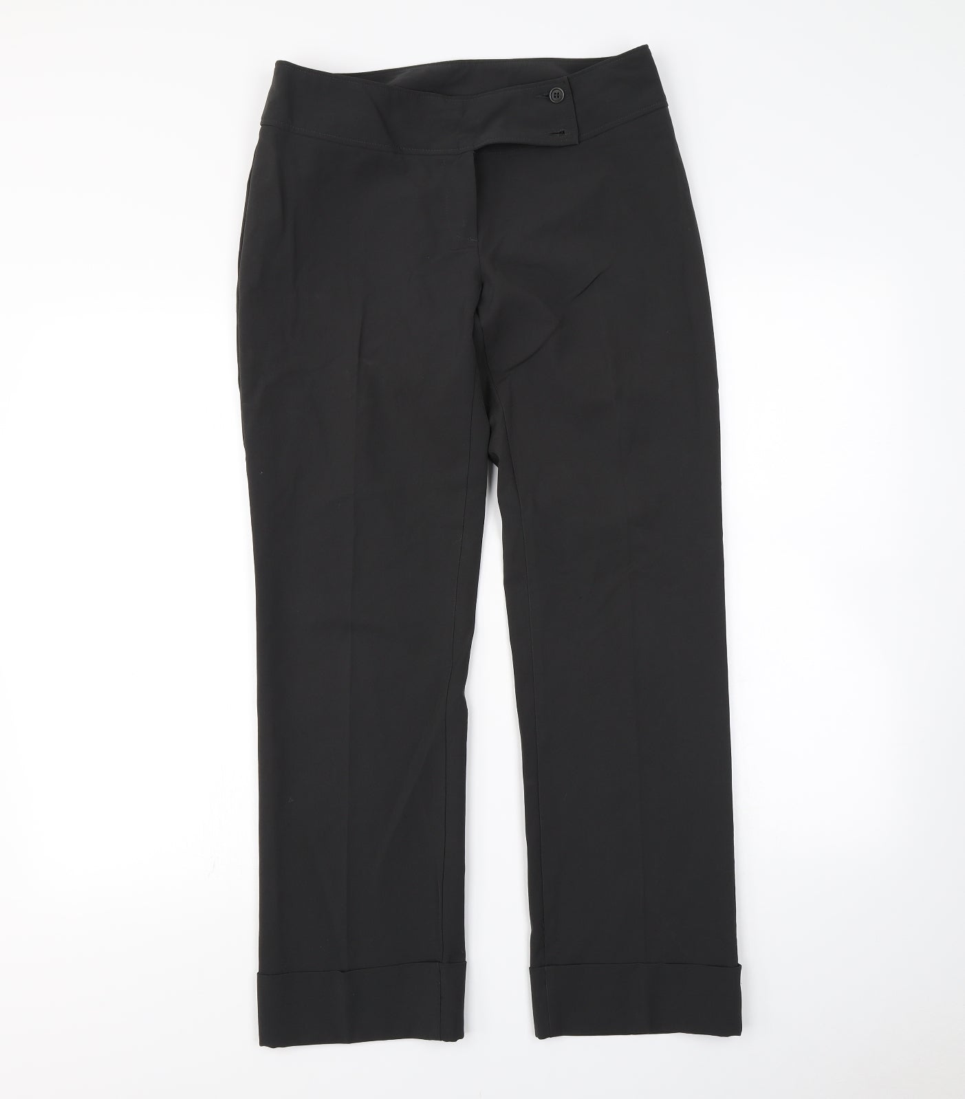 Preworn Womens Grey   Dress Pants Trousers Size 14 L28 in
