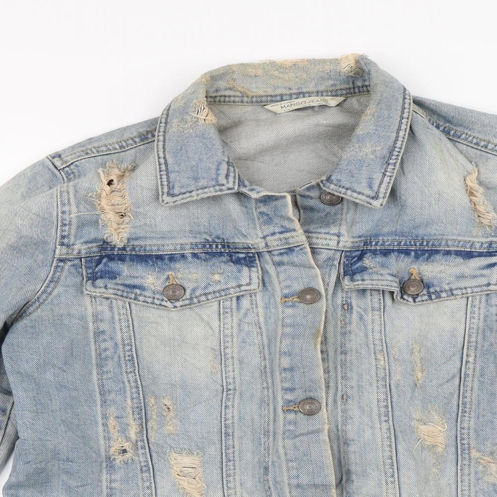 Mango Womens Blue   Jacket  Size L
