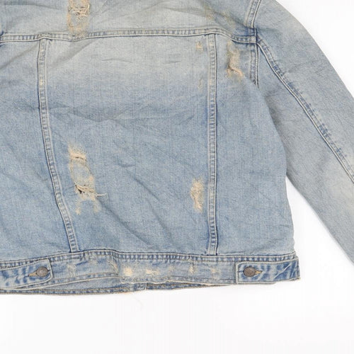 Mango Womens Blue   Jacket  Size L