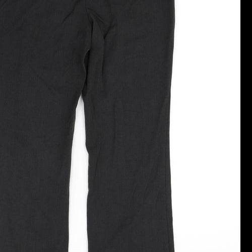 M&S  Womens Grey   Dress Pants Trousers Size 12 L28 in