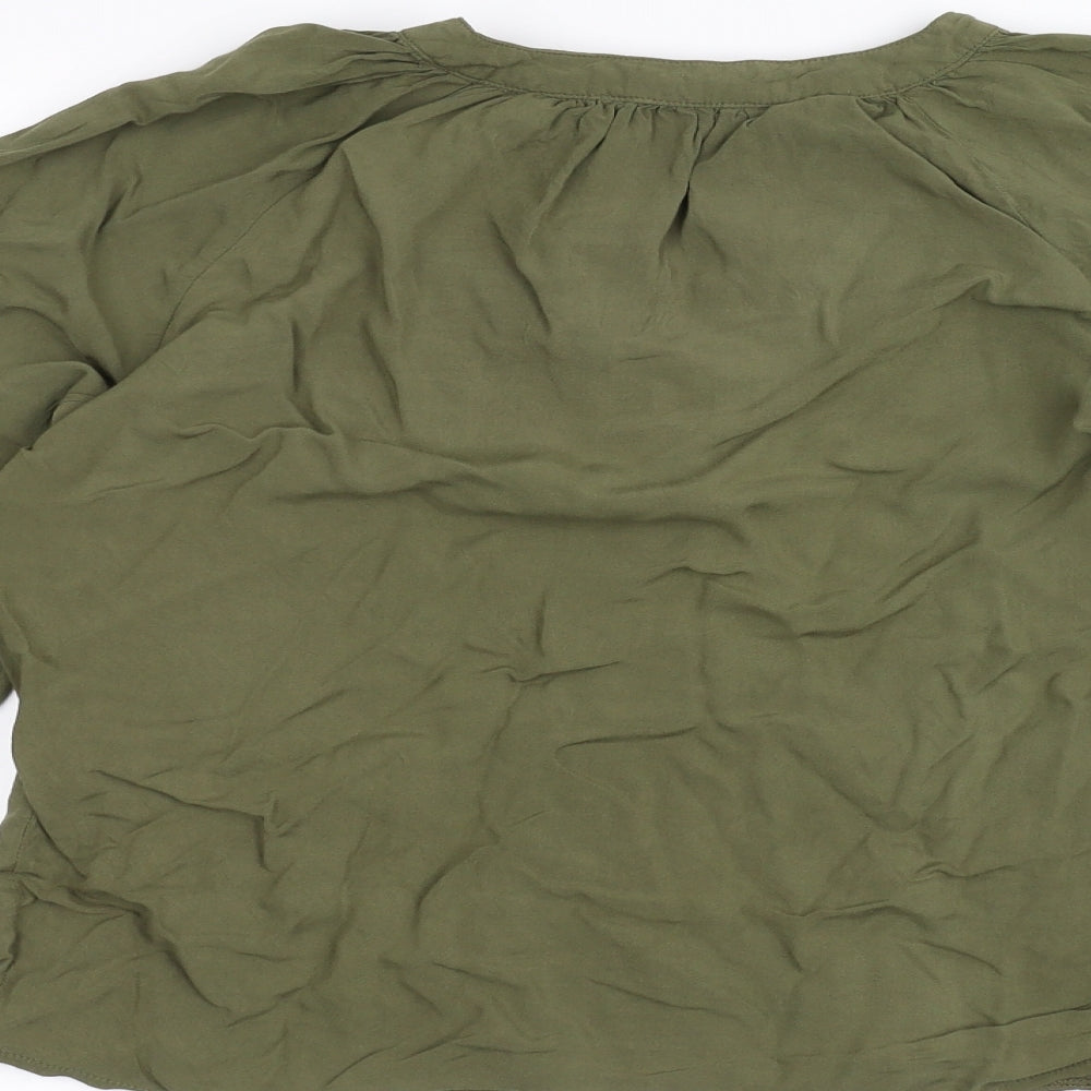 New Look Womens Green   Basic Button-Up Size 6