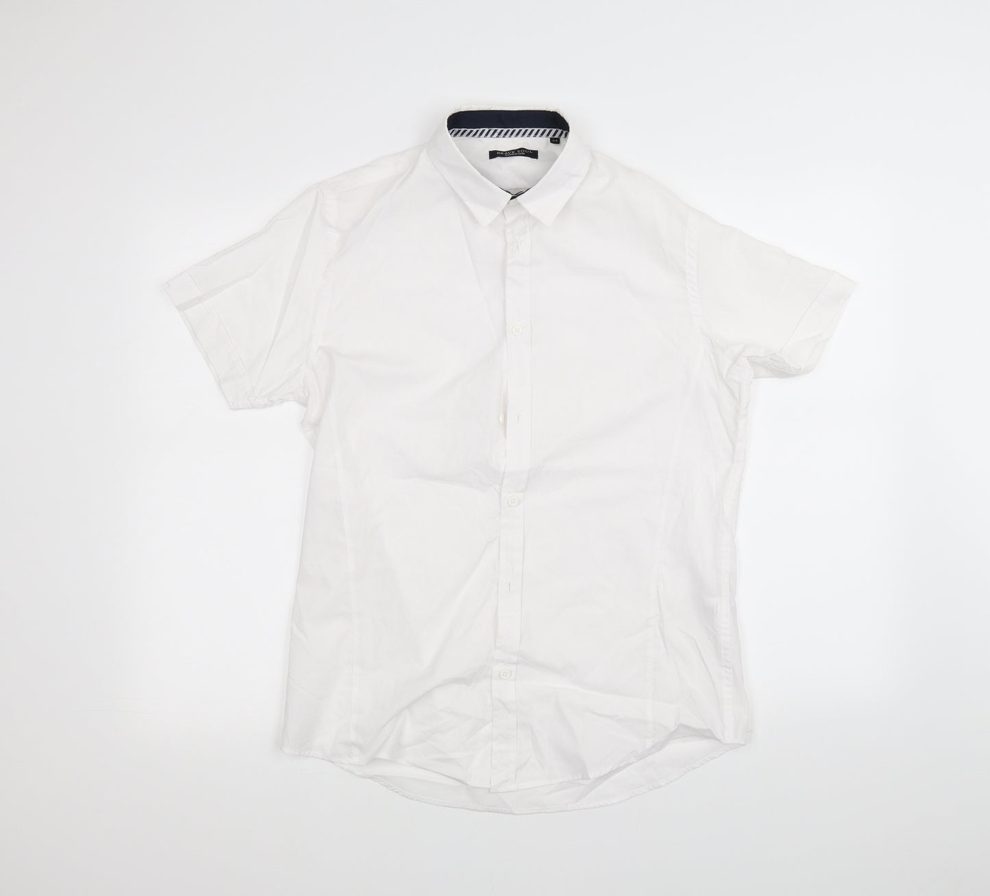 Brave Soul Mens White    Dress Shirt Size M