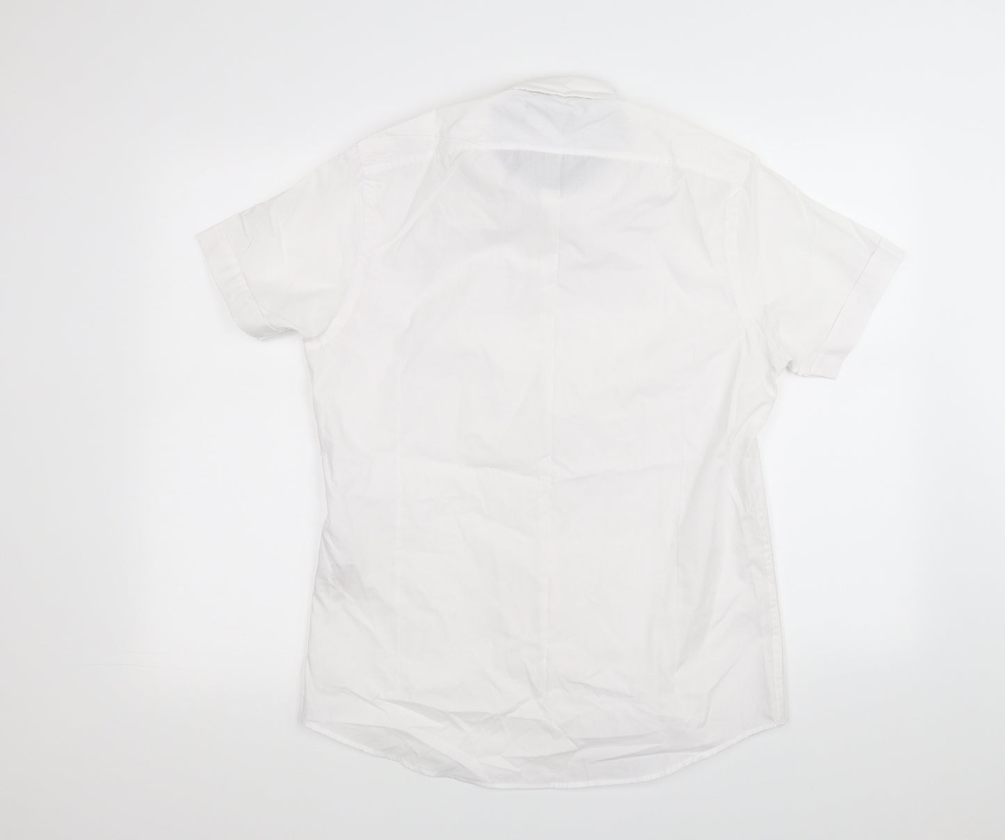 Brave Soul Mens White    Dress Shirt Size M
