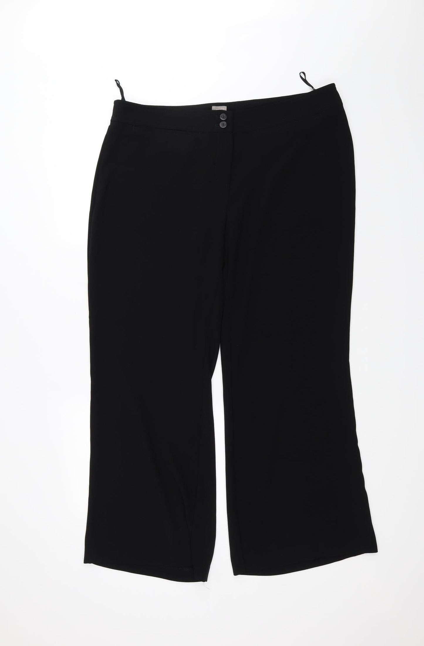 TU Womens Black   Trousers  Size 18 L28 in