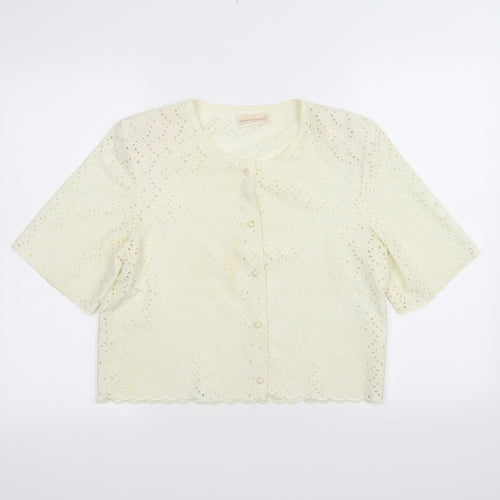 Dorothy Perkins Womens White   Cardigan Jumper Size 10