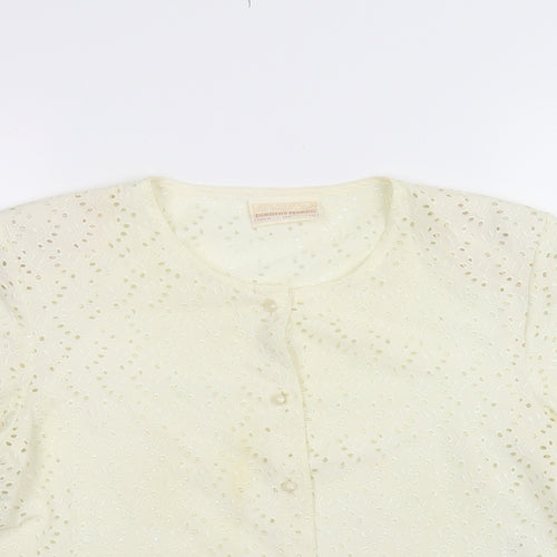 Dorothy Perkins Womens White   Cardigan Jumper Size 10
