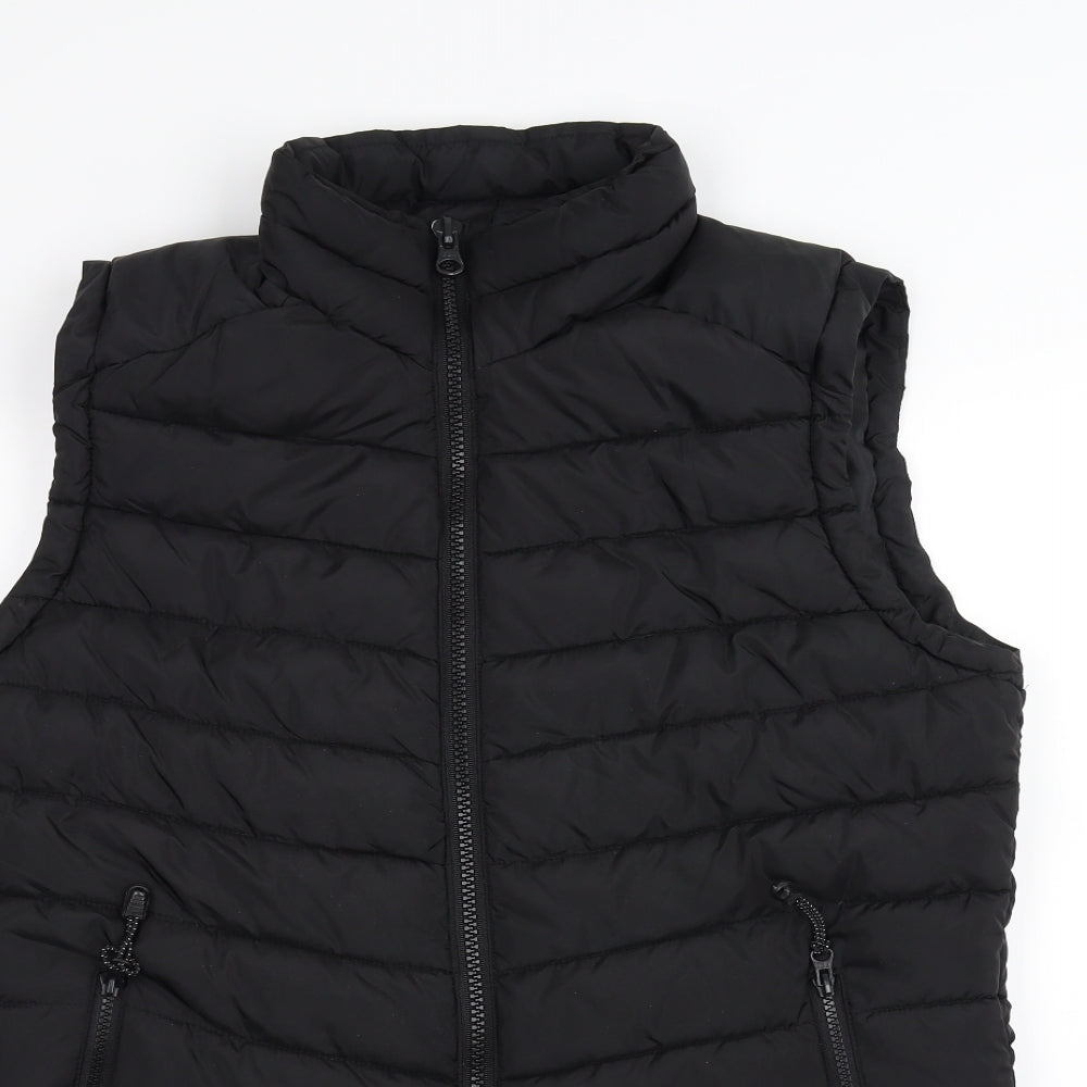 Easy Mens Black   Puffer Jacket Coat Size M