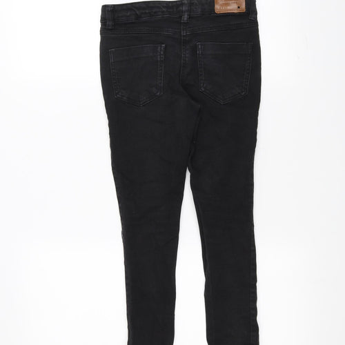 NEXT Boys Black   Skinny Jeans Size 9 Years - Ripped details