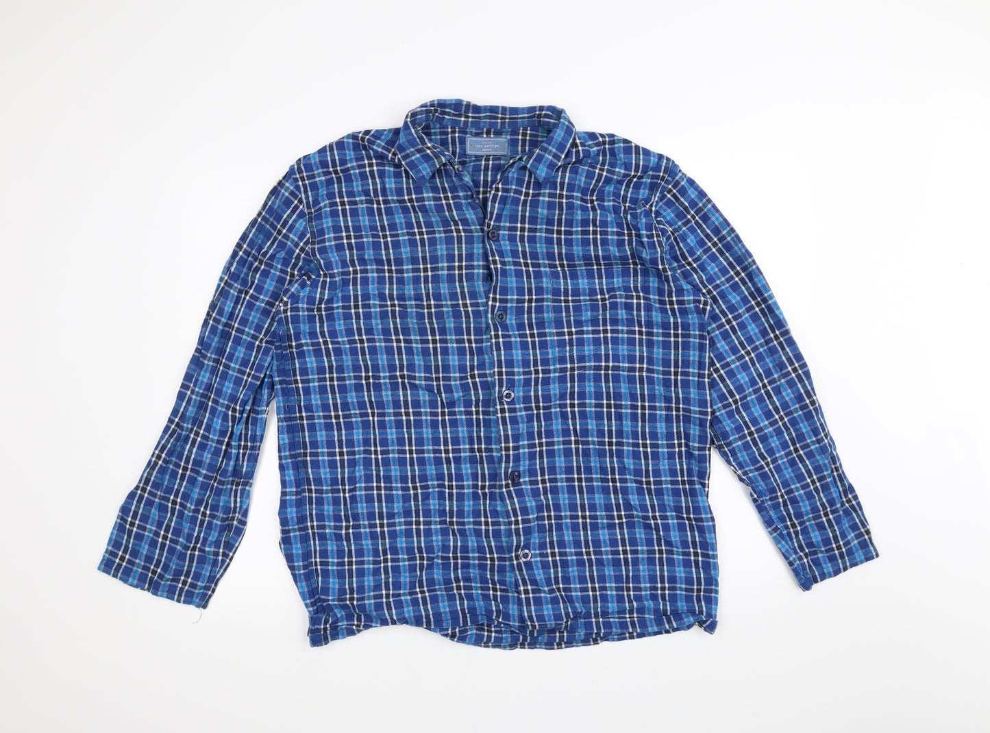 John Lewis Mens Blue    Dress Shirt Size L
