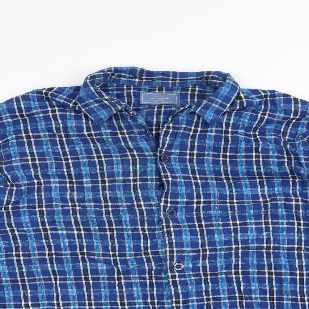 John Lewis Mens Blue    Dress Shirt Size L