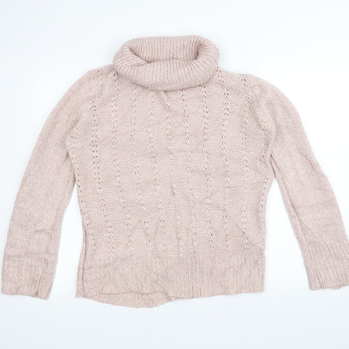 M&Co Womens Pink  Knit Pullover Jumper Size 14