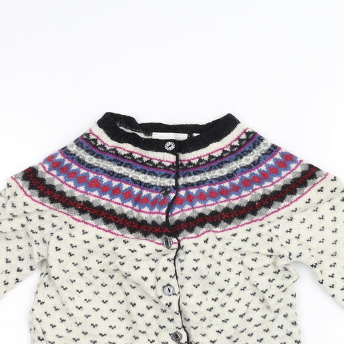 New Look Womens White   Cardigan Jumper Size 8